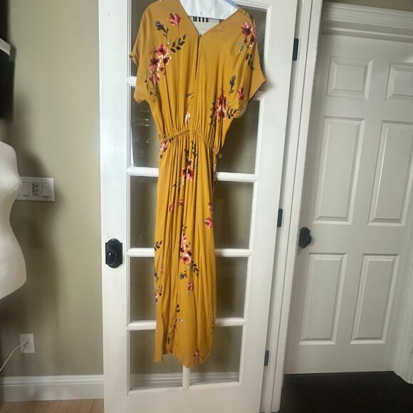 Anthropologie Corey Lynn Calter Floral Jumpsuit with Striped Belt Size Medium - Picture 8 of 13